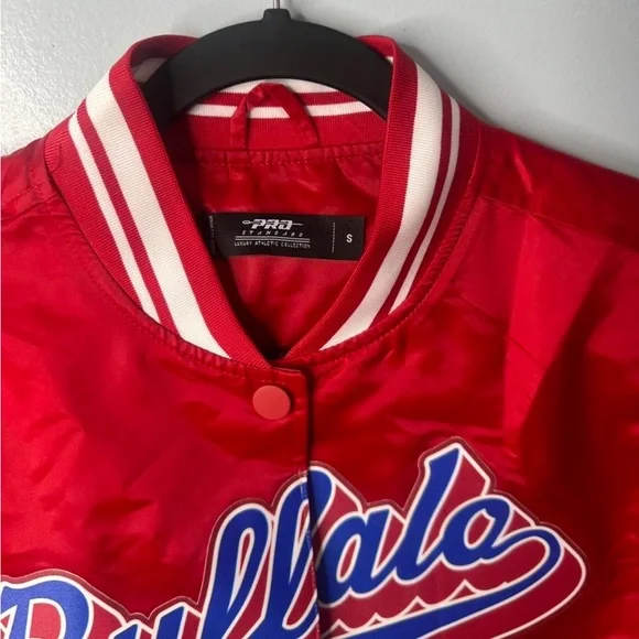 Buffalo Bills Women's Red Bomber Jacket - Picture 6 of 9